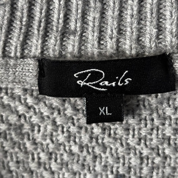 Rails | 95% cotton | grey | textured | crewneck | sweater | xl - Picture 12 of 12